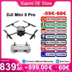 DJI Mini 5 Pro Drone Fly More Combo 2025 New Original Upgraded Active Track 360 ° 1-inch CMOS Sensor F/1.8 Aperture Mini Camera Drone