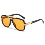 European and American fashion trend double-beam large-frame glasses, men's driving and personalized sunshade sunglasses - Image 6