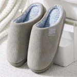 NEW Women's Men's Casual Thick Soft Bottom Home Slippers Household Plush Slippers Anti-slip Thermal Slippers Indoor Winter Flats - Image 3