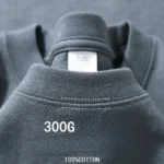 Beige 300g Heavyweight Cotton Short Sleeved T-shirt Summer Round Neck Loose and Base Shirt for Men Women Basic Tee - Image 5